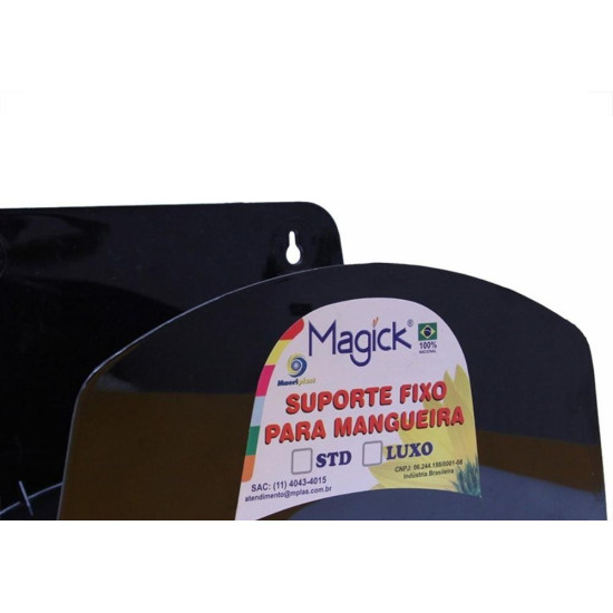Suporte Mangueira Pvc Preto Magick Standard Sfs24P Suporte Mangueira Pvc Preto Magick Standard Sfs24P