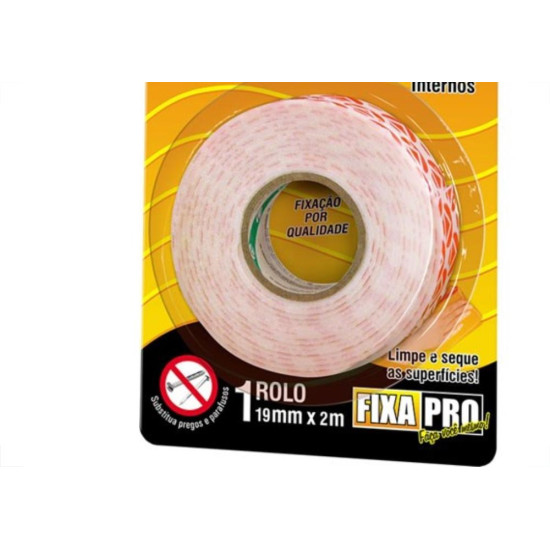 Fita Dupla Face Adelbras Espuma 19 X 2M . Fita Dupla Face Adelbras Espuma 19 X 2M .