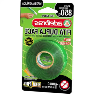 Fita Dupla Face Adelbras Interna Externa 19 X 2M