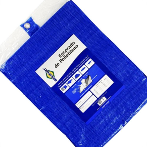 Lona Carreteiro Brasfort Azul 3X 3M 100 Gramas Por M² 8595 Lona Carreteiro Brasfort Azul 3X 3M 100 Gramas Por M² 8595