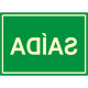 Placa Sinalizacao Pvc 20X30 ''Saida Fluorescente'' 250Bm Placa Sinalizacao Pvc 20X30 ''Saida Fluorescente'' 250Bm