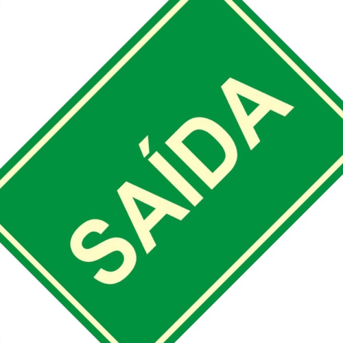 Placa Sinalizacao Pvc 20X30 ''Saida Fluorescente'' 250Bm Placa Sinalizacao Pvc 20X30 ''Saida Fluorescente'' 250Bm