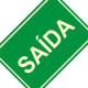 Placa Sinalizacao Pvc 20X30 ''Saida Fluorescente'' 250Bm Placa Sinalizacao Pvc 20X30 ''Saida Fluorescente'' 250Bm