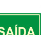 Placa Sinalizacao Pvc 20X30 ''Saida Fluorescente'' 250Bm Placa Sinalizacao Pvc 20X30 ''Saida Fluorescente'' 250Bm