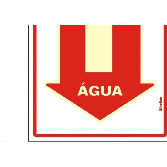 Placa Sinalizacao Pvc 20X30 ''Extintor Agua'' Fluorescente 250Bq Placa Sinalizacao Pvc 20X30 ''Extintor Agua'' Fluorescente 250Bq