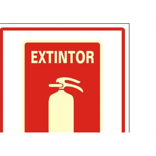 Placa Sinalizacao Pvc 20X30 ''Extintor Agua'' Fluorescente 250Bq Placa Sinalizacao Pvc 20X30 ''Extintor Agua'' Fluorescente 250Bq