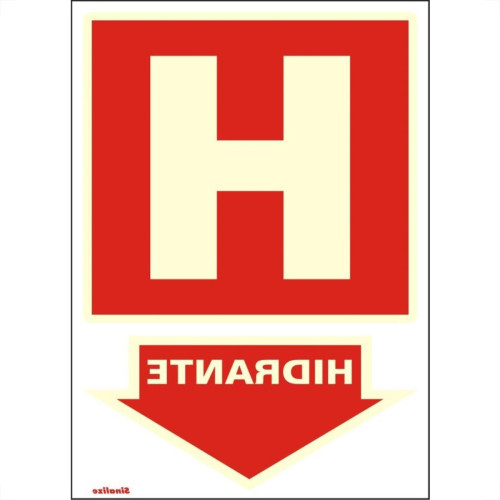 Placa Sinalizacao Pvc 20X30 ''Hidrante'' Fluorescente 250Be Placa Sinalizacao Pvc 20X30 ''Hidrante'' Fluorescente 250Be