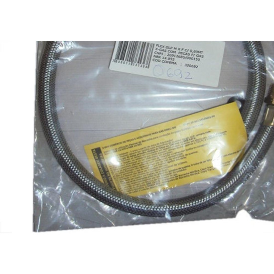 Mangueira Gas Metal Macho Femea 0,80M 135 Mangueira Gas Metal Macho Femea 0,80M 135