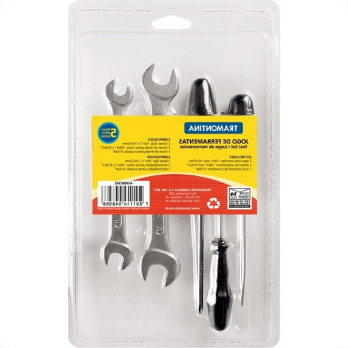 Kit Tramontina Chave De Fenda+Fixa 5 Pecas