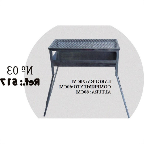 Churrasqueira Chapa Pintada Riskgas''3''30X60X80 502 Churrasqueira Chapa Pintada Riskgas''3''30X60X80 502