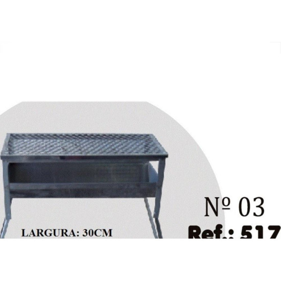 Churrasqueira Chapa Pintada Riskgas''3''30X60X80 502 Churrasqueira Chapa Pintada Riskgas''3''30X60X80 502