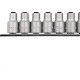 Chave Soquete Torx Waft Cromo Vanadium 1/2''Com 7Pecas 6345