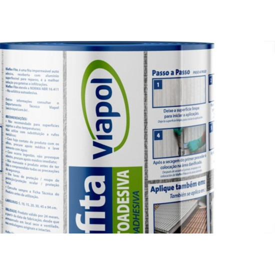 Fita Veda Tudo Viapol 20Cm X 10M V0616253