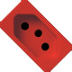 Kit C/2 - Modulo Soprano Ilus (Tomada 20A Vermelho) 5Ub99008 Kit C/2 - Modulo Soprano Ilus (Tomada 20A Vermelho) 5Ub99008