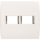 Placa Soprano Ilus 4X4 (2 Modulos Horizontal) 5Tg99030 Placa Soprano Ilus 4X4 (2 Modulos Horizontal) 5Tg99030