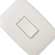 Conjunto Soprano Ilus 4X2 Branco Com Placa(1Simples Vertical) 5Ta99041