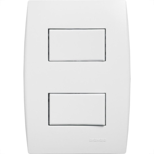 Kit C/2 - Conjunto Soprano Ilus 4X2 Branco Com Placa(2Sim...