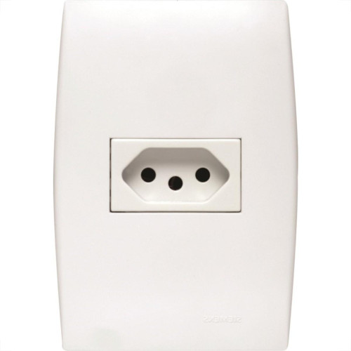 Conjunto Soprano Ilus 4X2 Branco Com Placa(1Tomada 10A) 5Ub99052 Conjunto Soprano Ilus 4X2 Branco Com Placa(1Tomada 10A) 5Ub99052