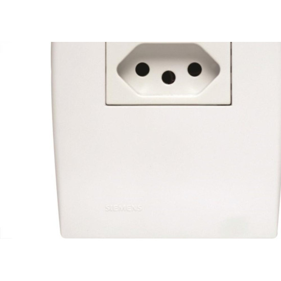 Conjunto Soprano Ilus 4X2 Branco Com Placa(1Tomada 10A) 5Ub99052 Conjunto Soprano Ilus 4X2 Branco Com Placa(1Tomada 10A) 5Ub99052