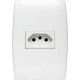 Conjunto Soprano Ilus 4X2 Branco Com Placa(1Tomada 20A) 5Ub99050
