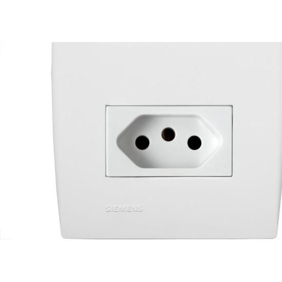 Conjunto Soprano Ilus 4X2 Branco Com Placa(1Simples+Tomada) 5Ta99066