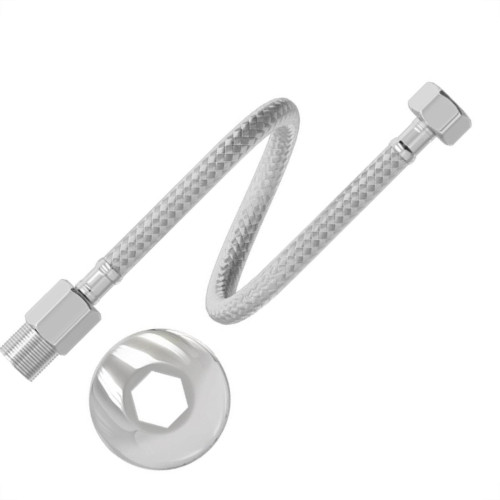 Engate Flexivel Metal Cromado Censi Malha Inox 60Cm 7546-1 Engate Flexivel Metal Cromado Censi Malha Inox 60Cm 7546-1