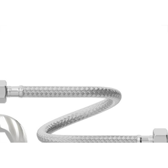 Engate Flexivel Metal Cromado Censi Malha Inox 60Cm 7546-1 Engate Flexivel Metal Cromado Censi Malha Inox 60Cm 7546-1