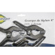Grampo Rapido Marceneiro Brasfort 4''Nylon 4 Pecas 7354 Grampo Rapido Marceneiro Brasfort 4''Nylon 4 Pecas 7354