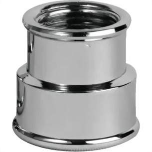 Luva Latao Metais Rei Reducao 3/4X1/2'' Cromada 10156