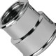 Luva Latao Metais Rei Reducao 3/4X1/2'' Cromada 10156