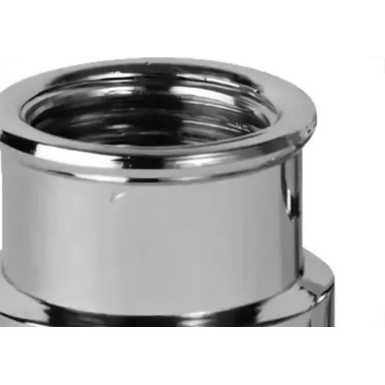 Luva Latao Metais Rei Reducao 3/4X1/2'' Cromada 10156