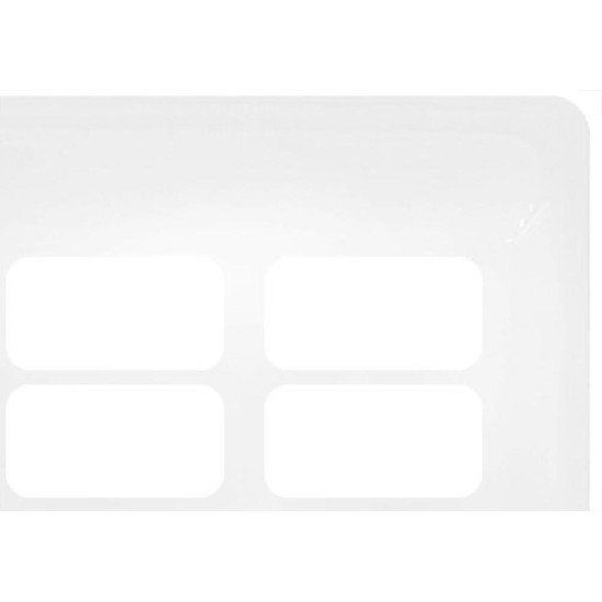 Placa Pial Zeffia 4X4 (3+3 Distanciada) 680177 Placa Pial Zeffia 4X4 (3+3 Distanciada) 680177