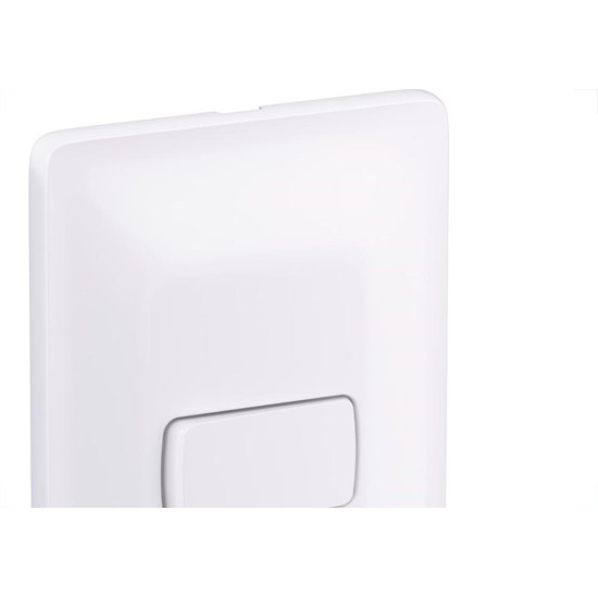 Conjunto Pial Zeffia 4X2 Branco Com Placa(1Paralelo) 680105