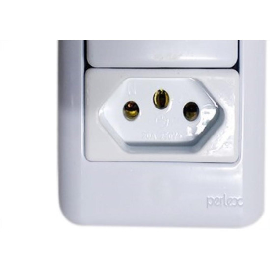 Kit C/5 - Sistema Perlex Branca (1 Paralelo+Tomada 20A) 3...