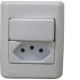 Sistema Perlex Branca (1 Simples+Tomada 10A) 3081/11Br Sistema Perlex Branca (1 Simples+Tomada 10A) 3081/11Br