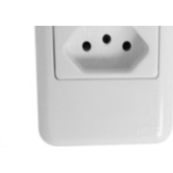 Kit C/2 - Sistema Perlex Branca (1 Tomada 10A) 3011Br