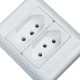 Sistema Perlex Branca (2 Tomadas 10/10A) 3011/11Br
