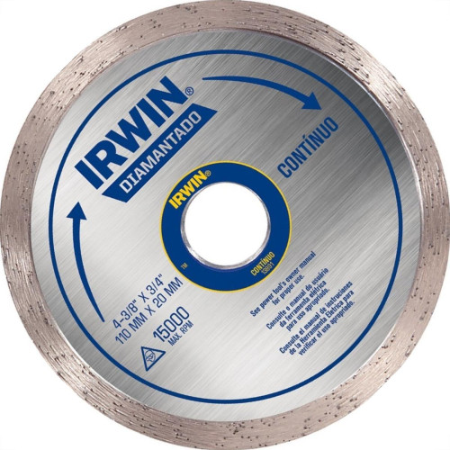 Disco Diamantado Irwin Liso 110Mm Agua Iw13891 Disco Diamantado Irwin Liso 110Mm Agua Iw13891