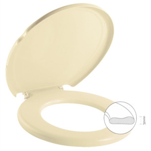 Assento Sanitario Herc Prime Almofadado Bege 2388