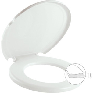 Assento Sanitario Herc Prime Almofadado Branco 2385