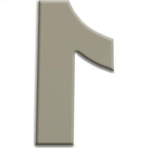 Numero Aluminio Espelhado 1 15Cm 15 Numero Aluminio Espelhado 1 15Cm 15