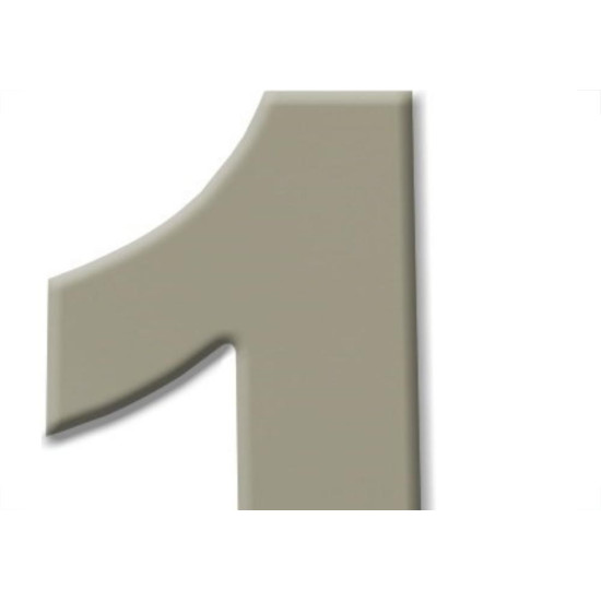 Numero Aluminio Espelhado 1 15Cm 15 Numero Aluminio Espelhado 1 15Cm 15
