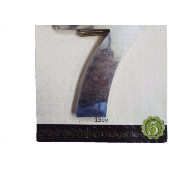 Numero Aluminio Espelhado 7 15Cm 21 Numero Aluminio Espelhado 7 15Cm 21
