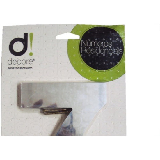 Numero Aluminio Espelhado 7 15Cm 21 Numero Aluminio Espelhado 7 15Cm 21