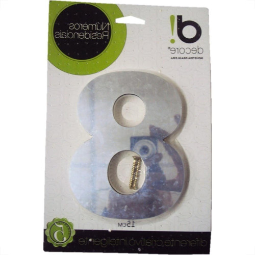 Numero Aluminio Espelhado 8 15Cm 22 Numero Aluminio Espelhado 8 15Cm 22