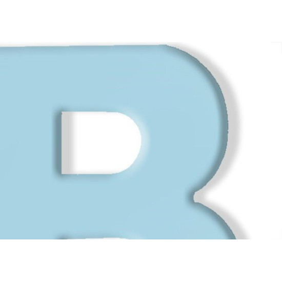 Letra Aluminio Espelhado B 9,5Cm 56