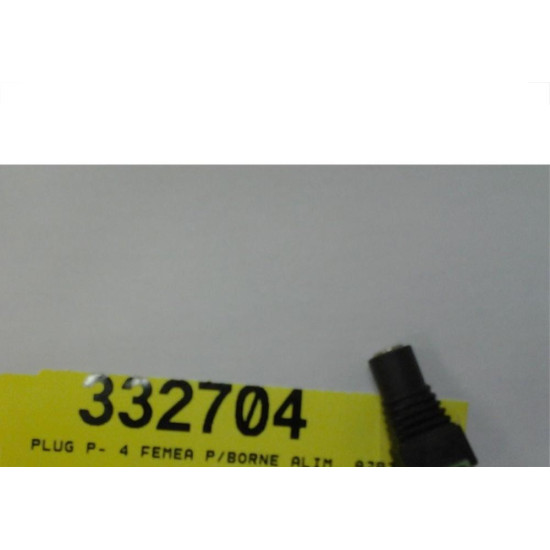 Plug P- 4 Femea Para Borne Alimentacao 8293 597 - Kit C/10 Plug P- 4 Femea Para Borne Alimentacao 8293 597 - Kit C/10