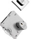Fechadura Stam Pivotante Roseta Quadrada Cromada 10892