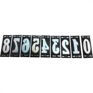 Numero Retangular Pvc Caiado 0 - Kit C/25