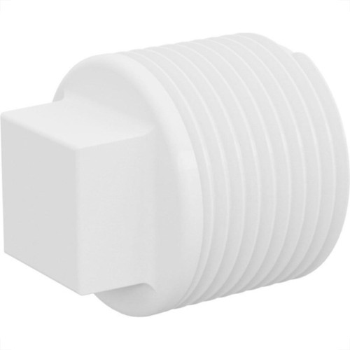 Plug Branco Krona Rosca Rosca 1.1/2'' 296 - Kit C/20 Plug Branco Krona Rosca Rosca 1.1/2'' 296 - Kit C/20